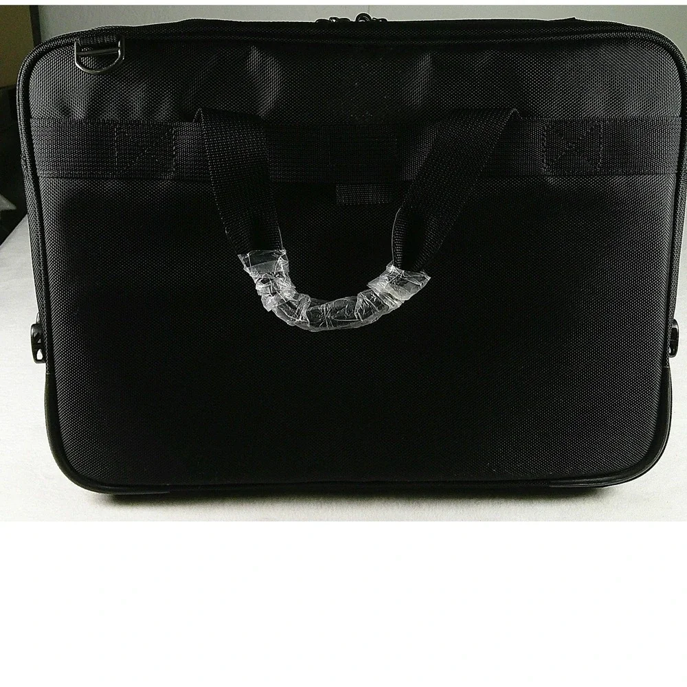 Targus Black Ballistic Nylon Laptop Briefcase Messenger Bag Office Travel Case